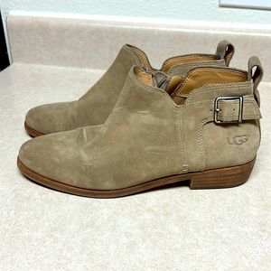 UGG Beige Suede Booties